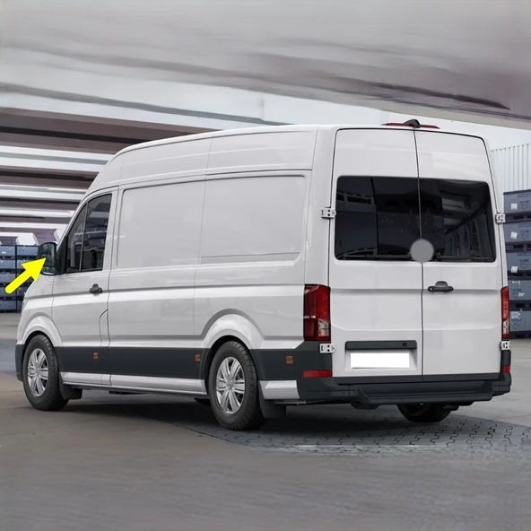 VW Crafter 2017-2025 Sol Üst Dikiz Ayna Camı Elektrikli 7C0857521G ürün görseli 1