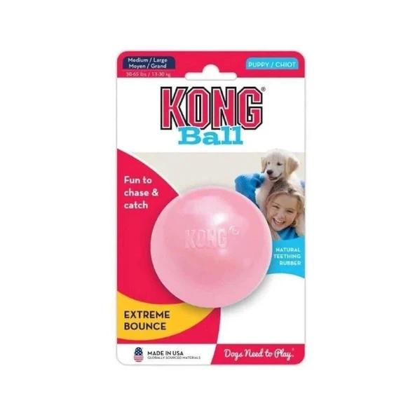 Kong Puppy Ball Delikli Top Yavru Köpek Oyuncağı M/L ürün görseli 1