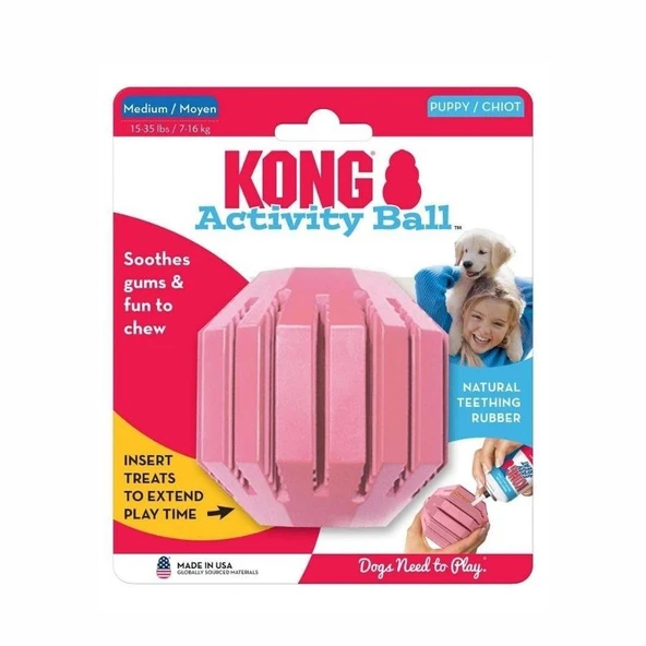Kong Activity Ball Çok Amaçlı Yavru Köpek Oyuncağı M ürün görseli 1