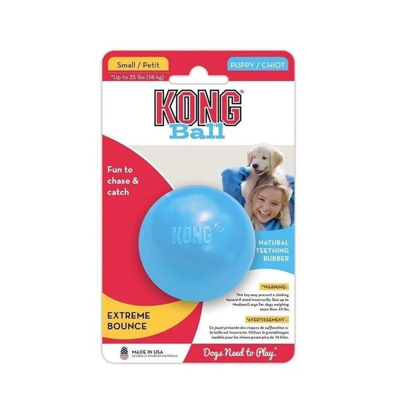 Kong Puppy Ball Delikli Top Yavru Köpek Oyuncağı S ürün görseli 1