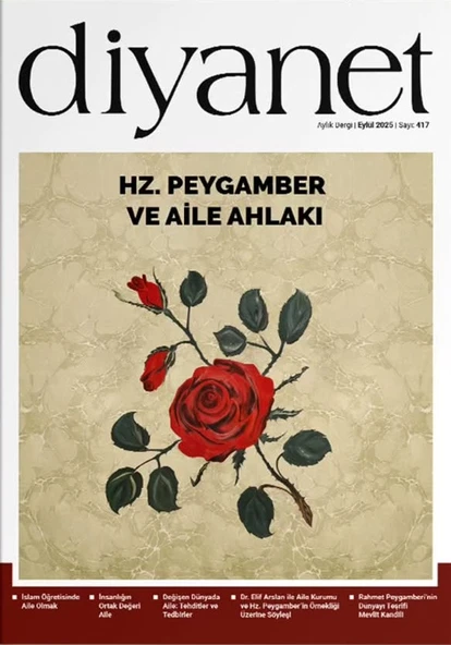 Diyanet Aylık Dergi 417.Sayı Eylül 2025 ürün görseli 1