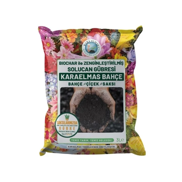 Vermikompost ile Zenginleştirilmiş Biochar Gübre Karışımı 3 L ürün görseli 1