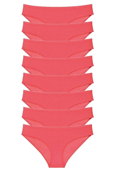 8 adet Süper Eko Set Likralı Kadın Slip Külot Fuşya ürün görseli 1