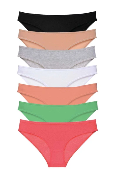 7 adet Süper Eko Set Likralı Kadın Slip Külot Set 7 ürün görseli 1