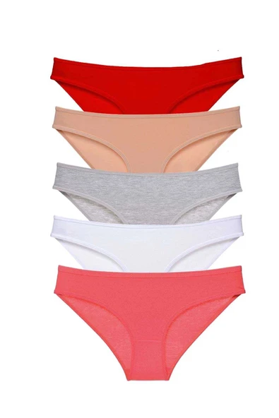 5 adet Süper Eko Set Likralı Kadın Slip Külot 525 ürün görseli 1