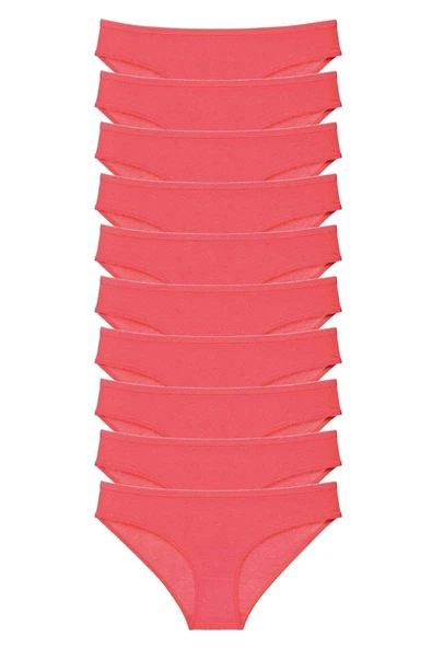 10 adet Süper Eko Set Likralı Kadın Slip Külot Fuşya ürün görseli 1
