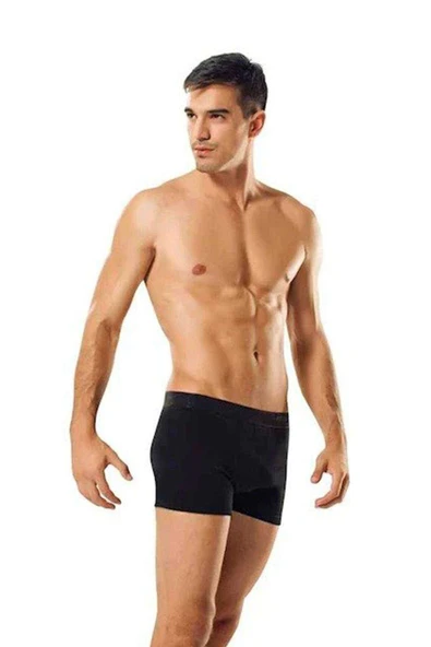 3 adet Tutku Likralı Erkek Siyah Boxer 0114 ürün görseli 1