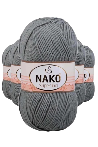 5 Adet Süper İnci El Örgü İpi 100 gr Pastel Yeşil 11537 ürün görseli 1