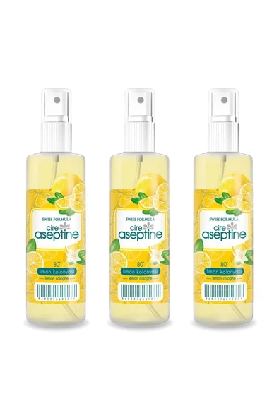 3 Adet Limon Kolonyası  Ev Ofis Pratik Kullanım Sprey 100ml ürün görseli 1