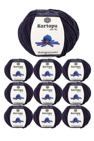 10 Adet Amigurumi El Örgü İpi 50gr 630 ürün görseli 1