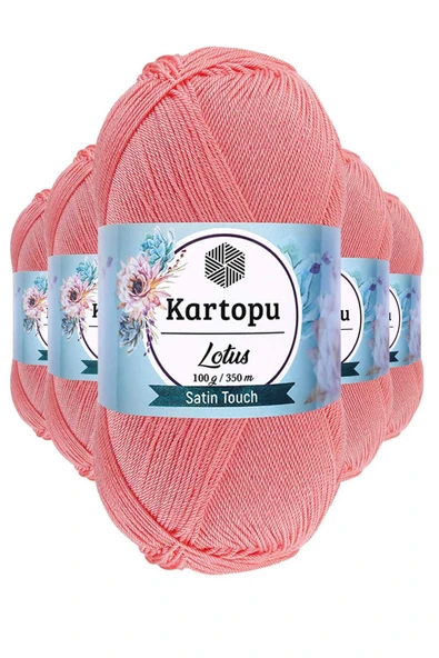 5 Adet Lotus Bikini Büstiyer Bluz Örgü İpi  K766 Gül Pembe ürün görseli 1