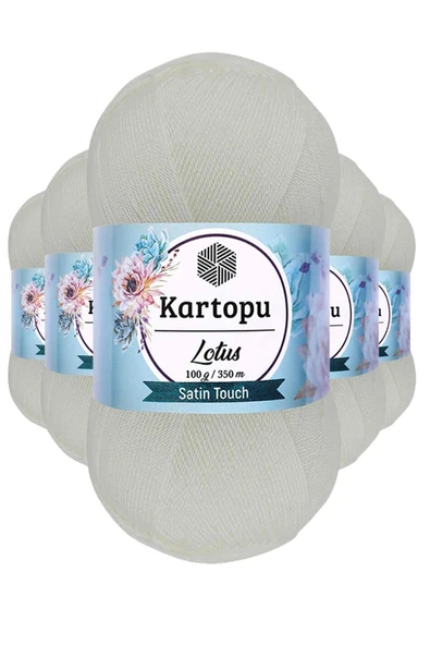 5 Adet Lotus Bikini Büstiyer Bluz Örgü İpi  K010 Beyaz ürün görseli 1