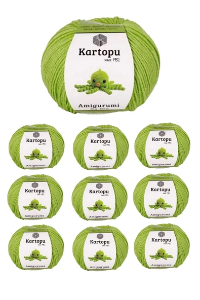 10 Adet Amigurumi El Örgü İpi 50gr 404 ürün görseli 1