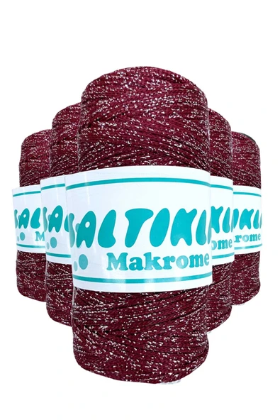 5 Adet Polyester Simli Makrome İpi SG-1560 ürün görseli 1