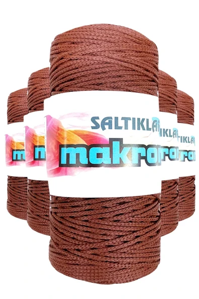5 Adet Polyester Makrome İpi 2060 Taba 100 gr ürün görseli 1