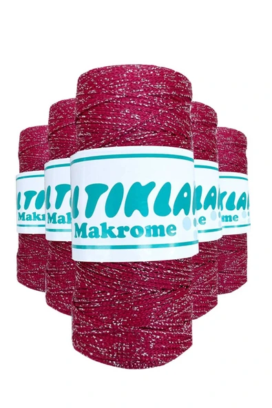5 Adet Polyester Simli Makrome İpi SG-1845 ürün görseli 1