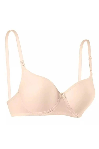 Silikonlu Desteksiz Telli Düz Boş Sütyen Ten ürün görseli 1