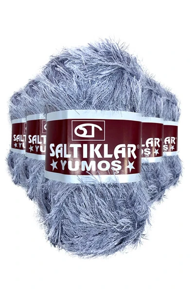 5 Adet Yumoş Sakallı El Örgü Ipi Yünü 06 ürün görseli 1