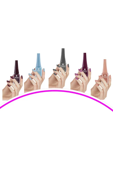 5 Adet Keratinli Besleyici Oje 14 ml SET11 ürün görseli 1