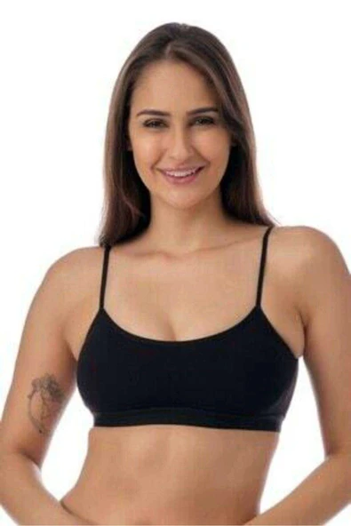 Pedli İp Askılı Siyah Büstiyer ürün görseli 1