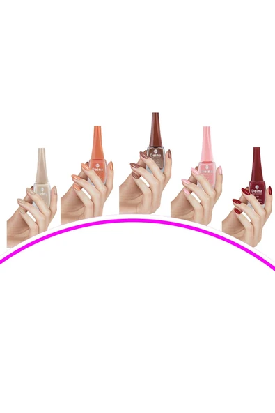 5 Adet Keratinli Besleyici Oje 14 ml SET6 ürün görseli 1