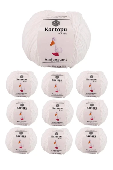 10 Adet Amigurumi El Örgü İpi 50gr 010 ürün görseli 1