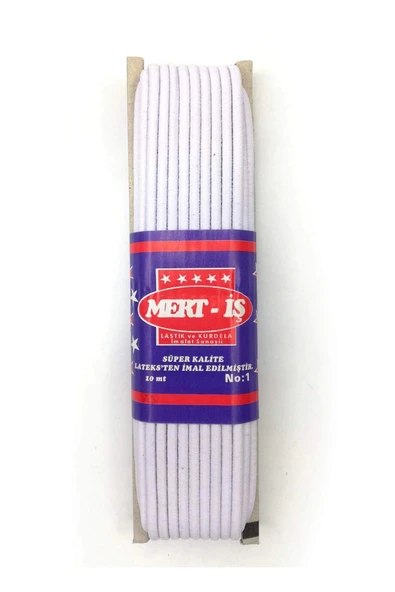 Tekis Lastik Çamaşır Don Etek Bel Paça Lastiği 10 Metre ürün görseli 1