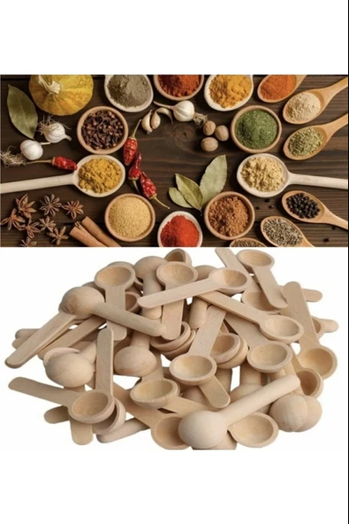 Bambu Baharat ve Reçel Kaşığı 6 Adet ürün görseli 1