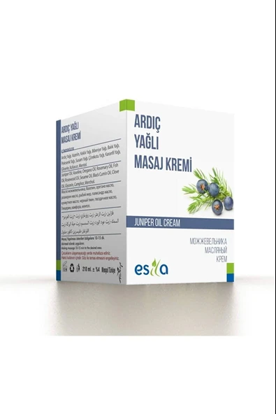 Organik Yağ Ardıç Yağlı Masaj Kremi 210 ml ürün görseli 1