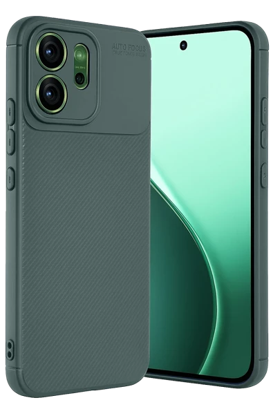 Zipax Oppo Reno 14F Kılıf Karbon Görünümlü Silikon Azn-Negro ürün görseli 1