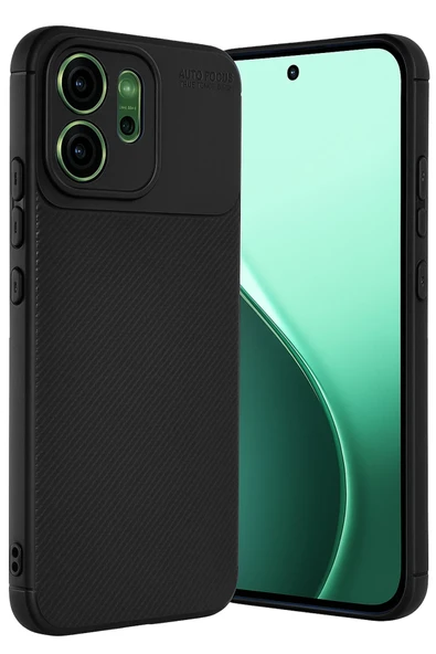 Zipax Oppo Reno 14F Kılıf Karbon Görünümlü Silikon Azn-Negro ürün görseli 1