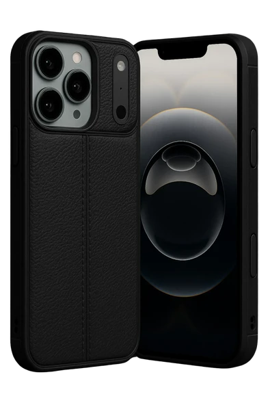 Zipax Apple iPhone 17 Pro Max Kılıf Deri Görünümlü Focus Silikon Azn-Niss ürün görseli 1