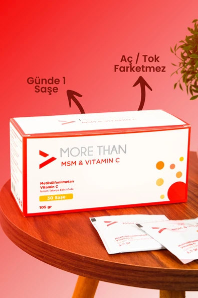 MORE THAN Msm & Vitamin C 30 Saşe - Resim 3
