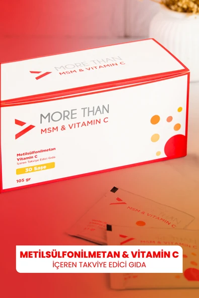 MORE THAN Msm & Vitamin C 30 Saşe - Resim 4