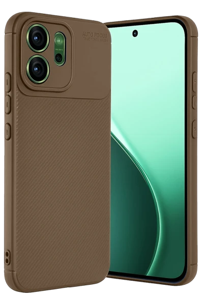 Zipax Oppo Reno 14F Kılıf Karbon Görünümlü Silikon Azn-Negro ürün görseli 1
