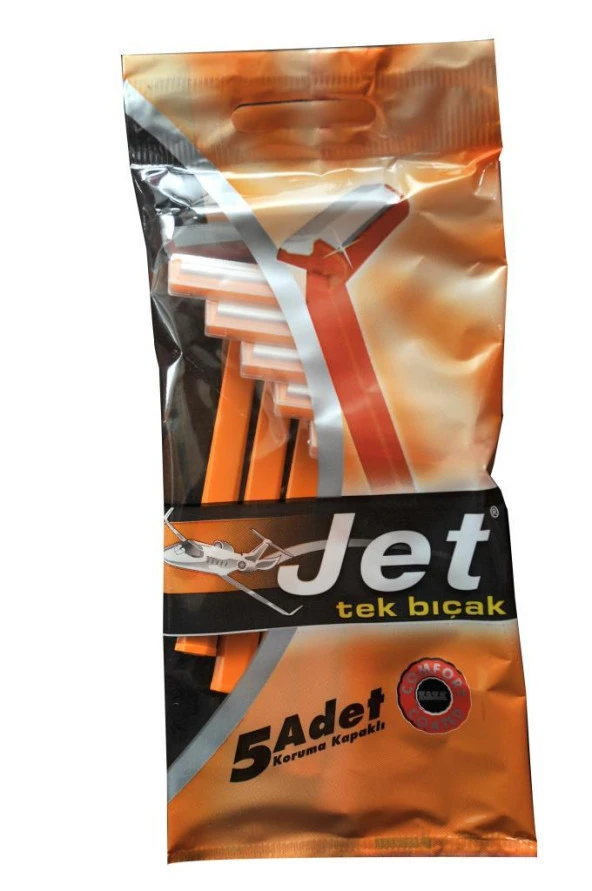Jet Tek Bıçaklı 5 Adet Erkek Kullan At Tıraş Bıçağı ürün görseli 1