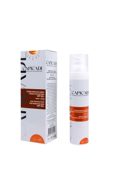 CAPİCADE Spf50+ Güneş Koruyucu Krem 100 Ml - Kızarık Eğilimli Ve Hassas Ciltler ürün görseli 1