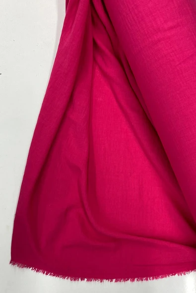 Keten Kumaş - Organik Kumaş - Perde Kumaşı - Ince Keten - Kıyafet Için Kumaş Örtü Fuşya 73 ürün görseli 1