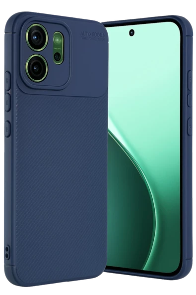 Zipax Oppo Reno 14F Kılıf Karbon Görünümlü Silikon Azn-Negro ürün görseli 1