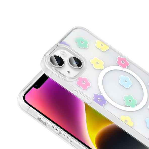 Zipax Apple iPhone 15 Kılıf Soft Silikon Mgsafe Özellikli Kapak Zr-Folk ürün görseli 1