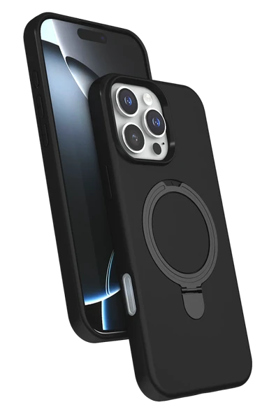 Zipax Apple iPhone 16 Pro Kılıf MgSafe Özellikli Standlı Kapak Azn-Regal ürün görseli 1