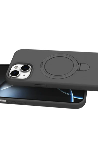 Zipax Apple iPhone 15 Kılıf MgSafe Özellikli Standlı Kapak Azn-Regal ürün görseli 1