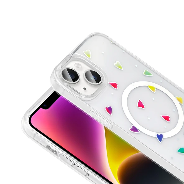 Zipax Apple iPhone 13 Kılıf Soft Silikon Mgsafe Özellikli Kapak Zr-Folk ürün görseli 1