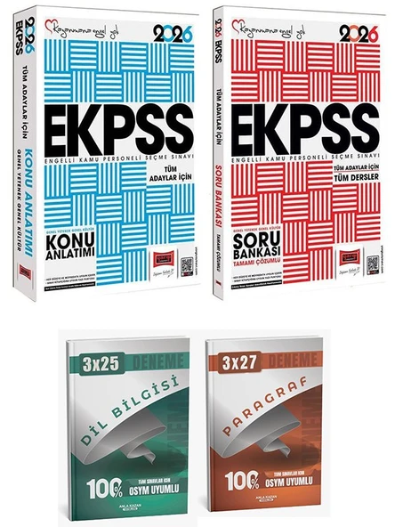 Anla Kazan + Yargı 2026 EKPSS Konu + Soru Bankası 2 li Set Yargı Yayınları ürün görseli 1