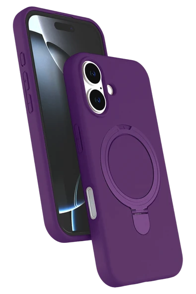 Zipax Apple iPhone 16 Kılıf MgSafe Özellikli Standlı Kapak Azn-Regal ürün görseli 1