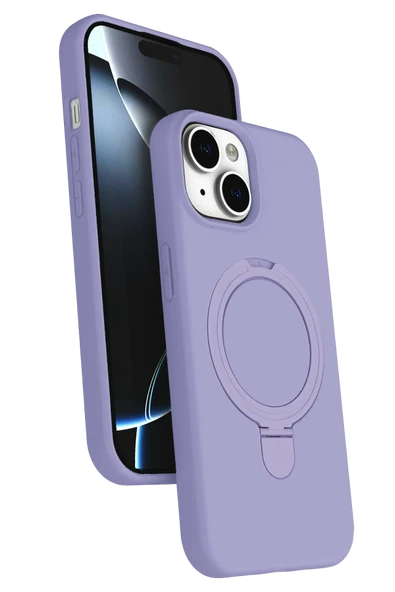 Zipax Apple iPhone 15 Kılıf MgSafe Özellikli Standlı Kapak Azn-Regal ürün görseli 1