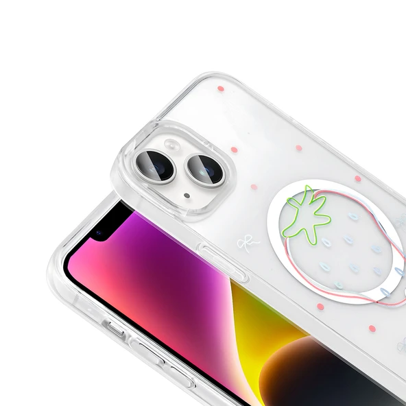 Zipax Apple iPhone 13 Kılıf Soft Silikon Mgsafe Özellikli Kapak Zr-Folk ürün görseli 1