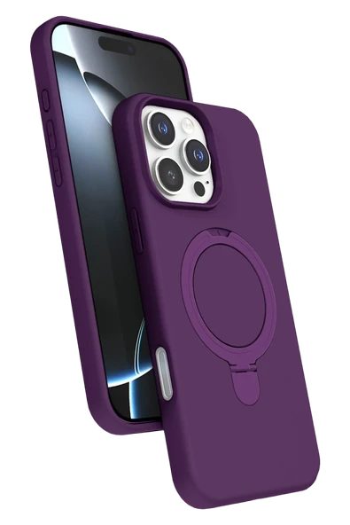 Zipax Apple iPhone 16 Pro Kılıf MgSafe Özellikli Standlı Kapak Azn-Regal ürün görseli 1