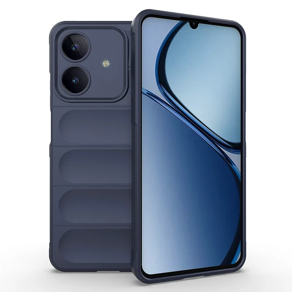 Zipax Realme C63 Kılıf Kasisli İçi Kadife Silikon Azn-Opimum ürün görseli 1