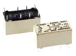 V23042-A2003-B201 (12V) Siemens Mini Röle Çift Kontak 8 Pin ürün görseli 1